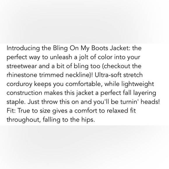 Host Pick ❤️ Bling Jacket - Picture 5 of 6